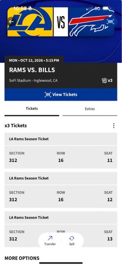Rams V Bills