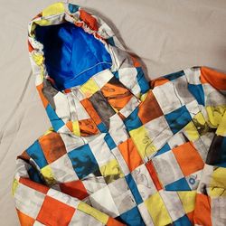 Quiksilver DryFlight 10K Ski Snow rain waterproof hooded "Patch" Jacket coat - Youth S(10)