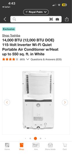 Toshiba potable air conditioner