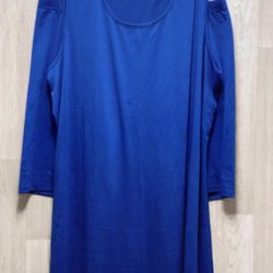 Plus Size Women’s Blue tank sleeveless 2 piece short set size 3X NEW
