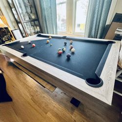 Playcraft Black Canyon 7' Dining Table/ Pool Table (W/ 2 piece Dining Top )