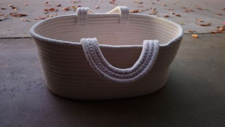 Cotton Rope Storage Basket with Handles