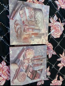 Pink canvas decor