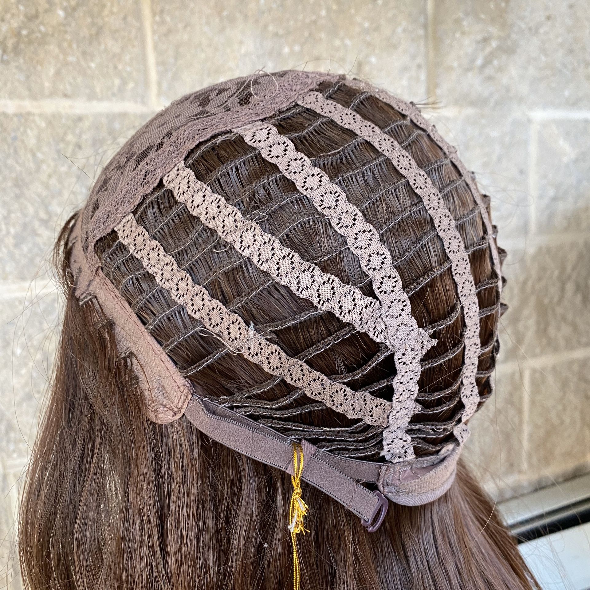 Brown Highlight Wavy Glueless Synthetic Wig