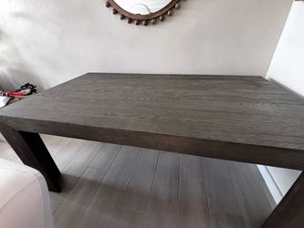 RH wood table rectangle 72 inches long six person