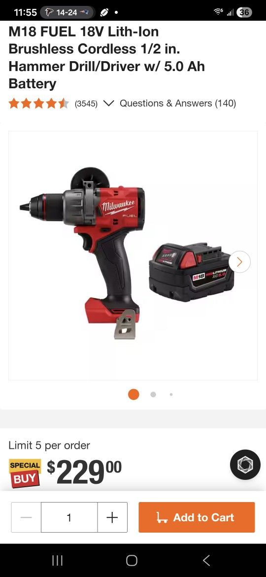MILWAUKEE 1/2in.  drill