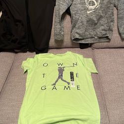 Junior boys, jacket, and new T-shirt