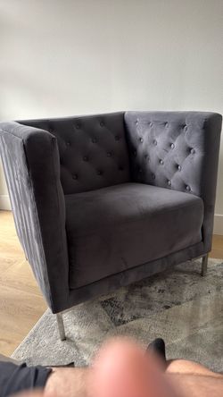 Contemporary Grey Armchair