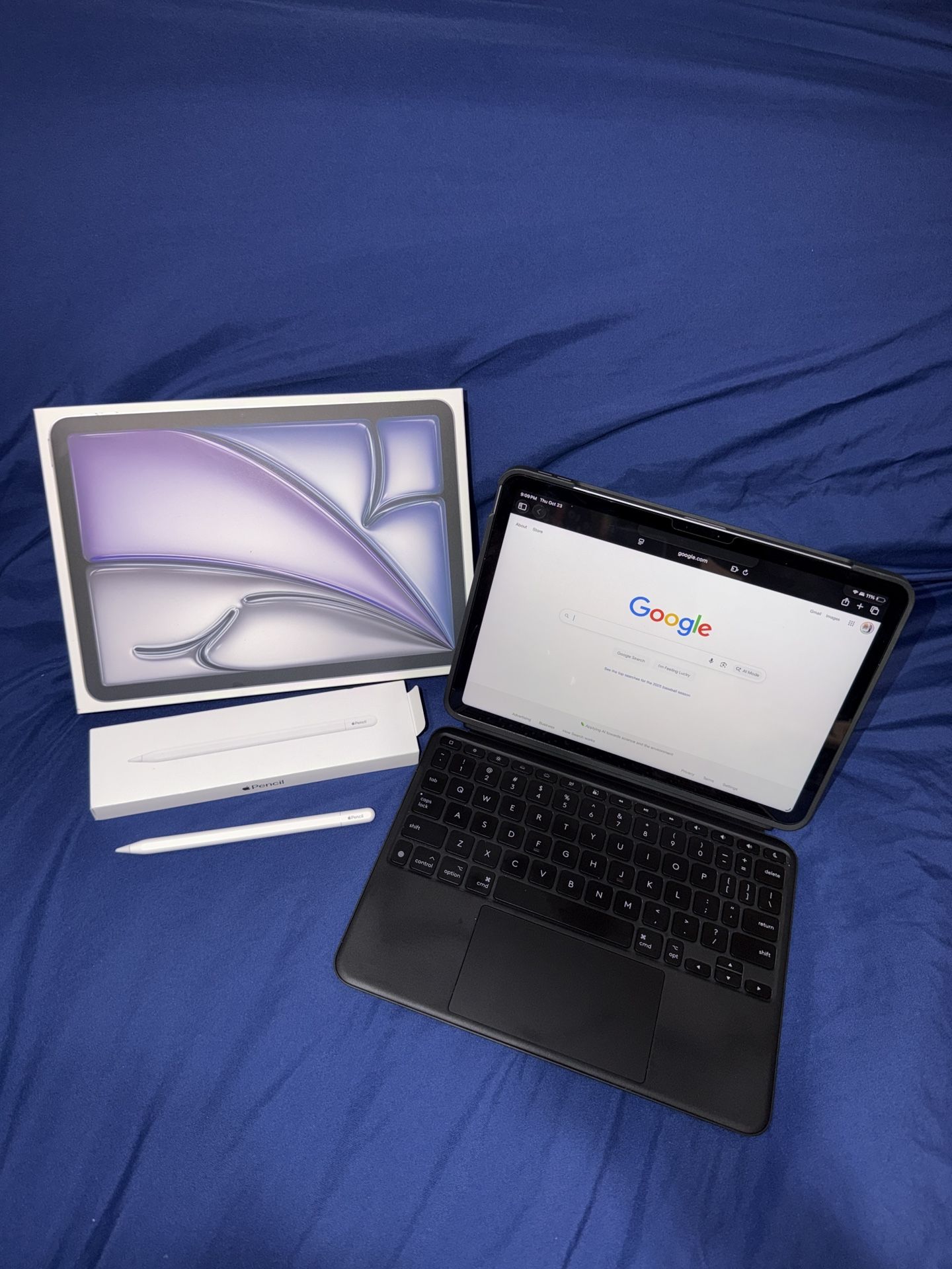 Apple 11 inch iPad Air M3 Wi-Fi 1TB With Logitech Combo Touch Keyboard And Pencil- Space Gray Apple Intelligence