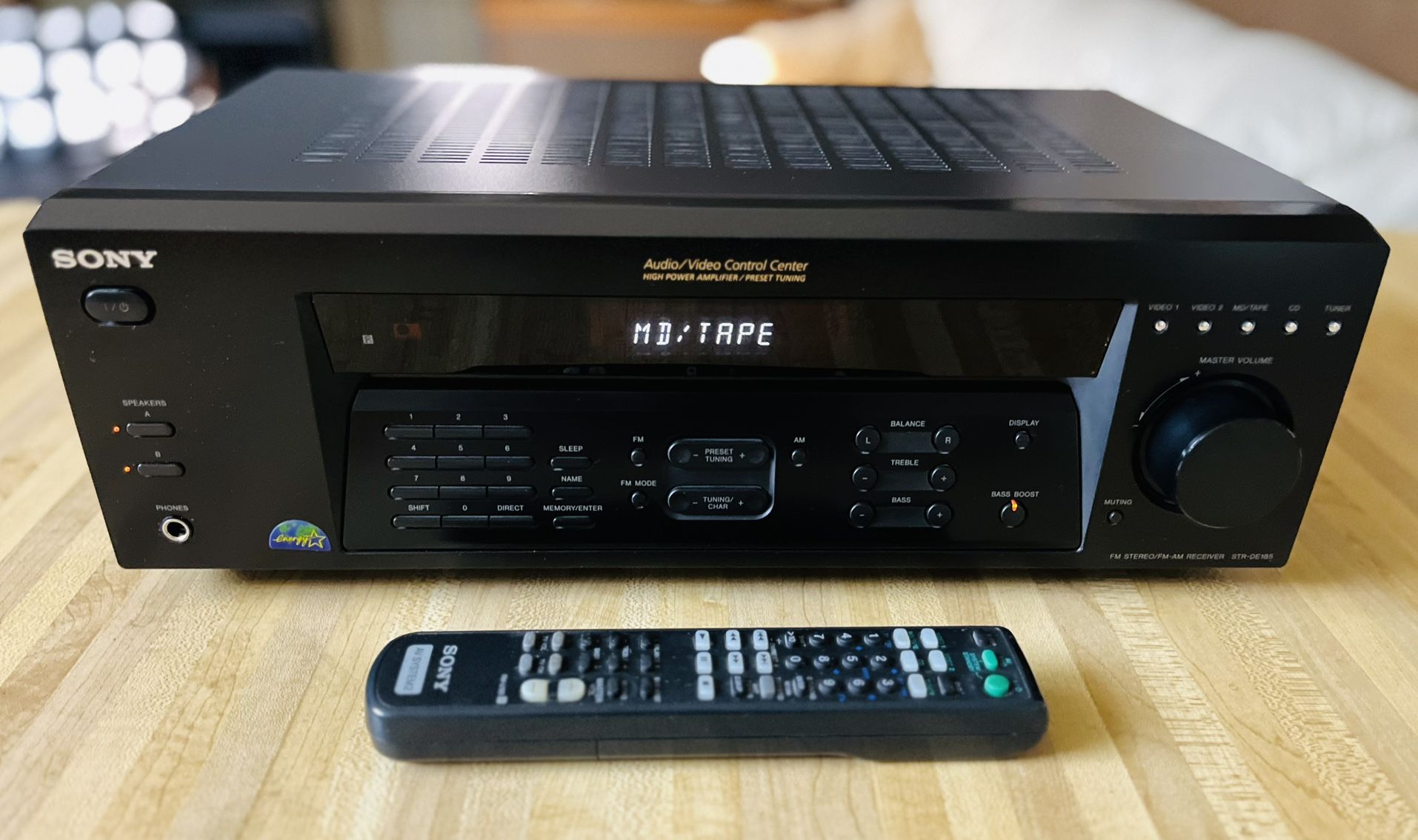 Sony STR-DE185 Receiver w/ OEM Remote - Excellent Condition