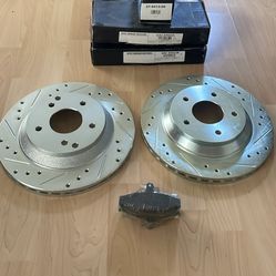 Rear Rotors Brake Pads 88-96 Chevy Corvette