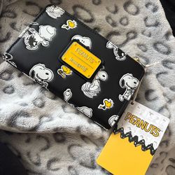 Loungefly Peanuts Snoopy and Woodstock All Over Print Wallet