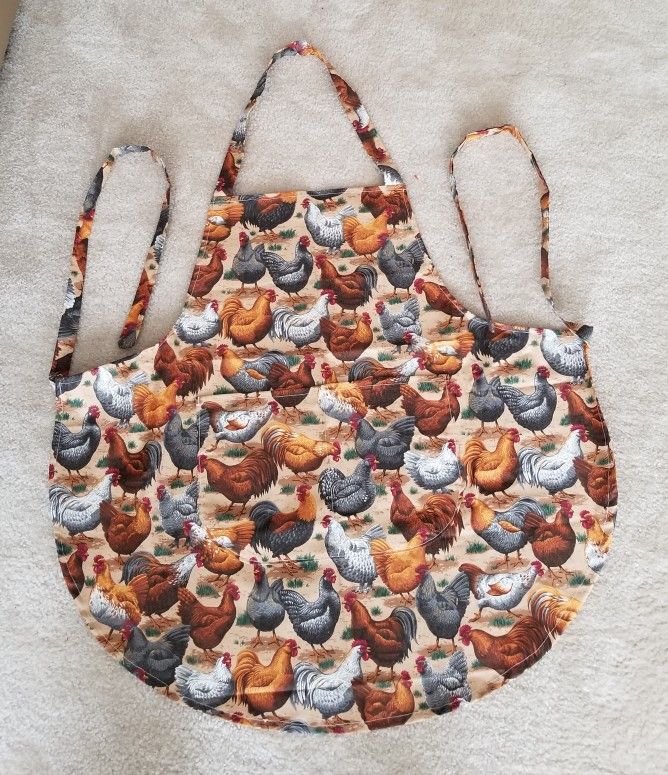 Rooster/Hen Cooking Apron/Handmade 