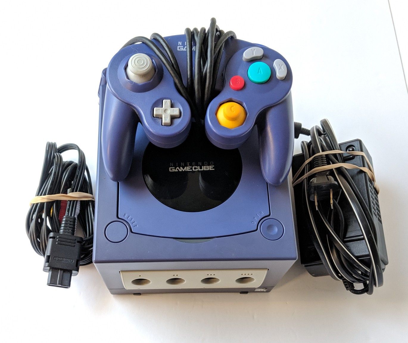 Nintendo Gamecube & Controller Indigo Purple