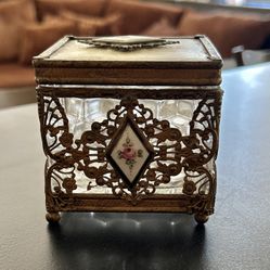 Vintage Decorative Glass Box