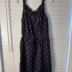 Ladies Navy Blue Seahorse Dress