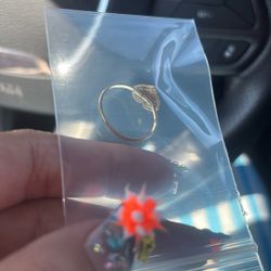 10k Gold Heart Nugget Ring 
