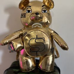 Sprayground Teddy Bear Backpack- GOLD