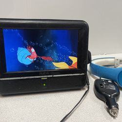 RCA 7-inch portable DVD player DRC6272 with headrest mount   