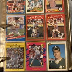 Baseball cards 10 Pages Of Mark McGuire