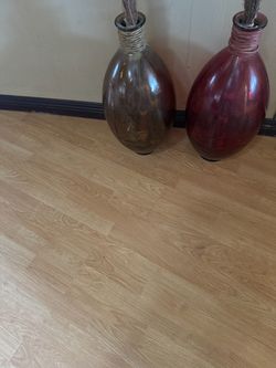 Set of 2 Decorative Floor Vases