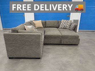 Large Gray Sectional Couch Free Delivery