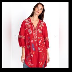 Red Johnny Was Tunic XS 