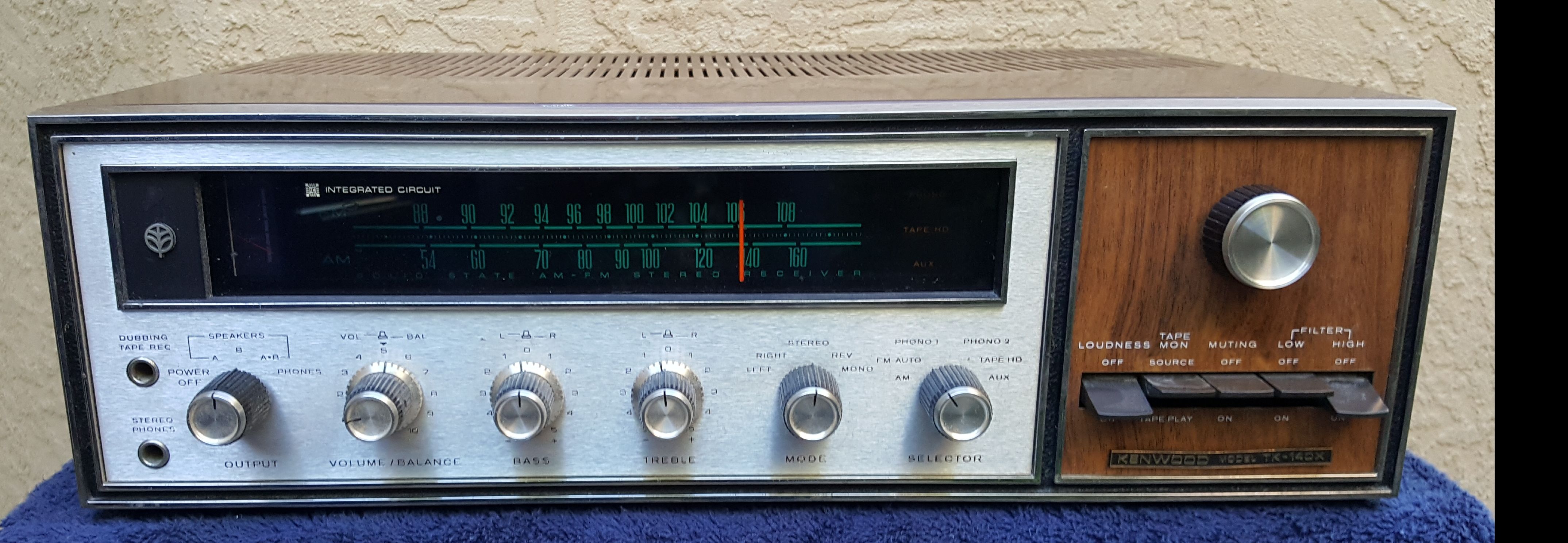 Kenwood TK-140X Stereo Receiver Rare/Excellent WC