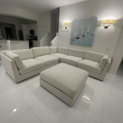 2025 Sectional Sofa  / Couch With Ottoman