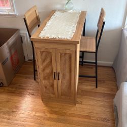 Brown Bistro Table