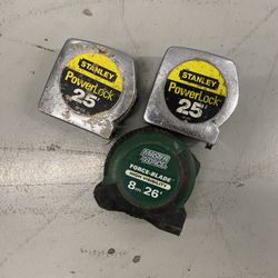Three tape measures 