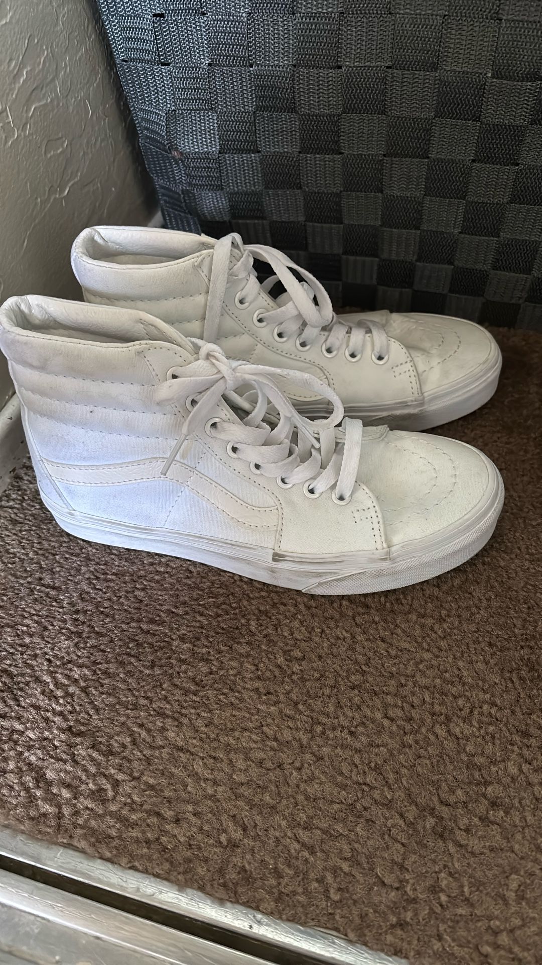 white high top vans