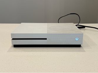 White 1TB Disc Xbox One S Model 1681 - Console & Power Cord Only - Tested Works
