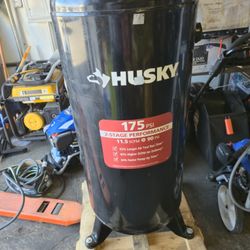 Husky 60 Gal. 3.7 HP 1-Phase 175 PSI Oil Lubed Belt Drive Stationary Electric Air Compressor