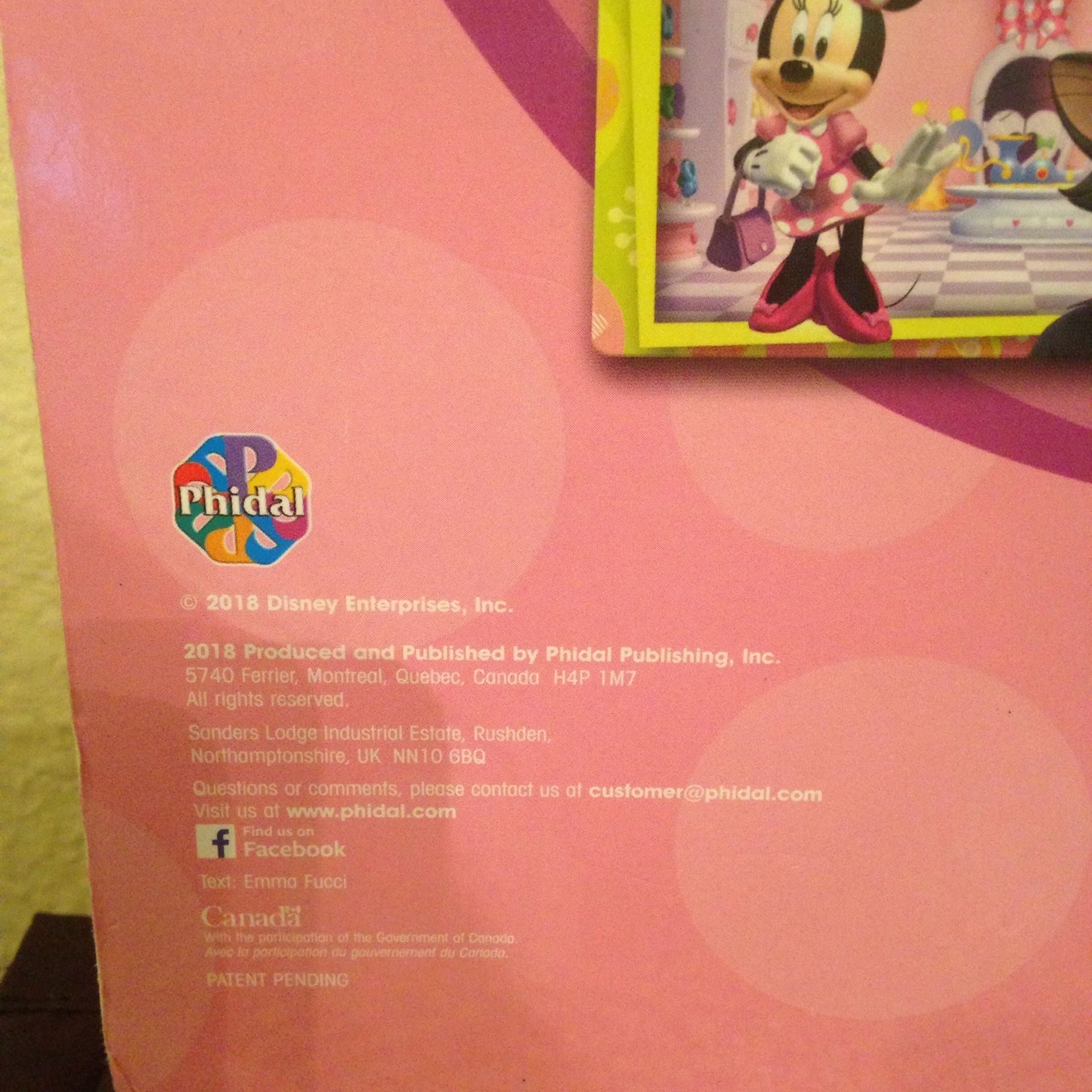 Disney Junior Minnie Book & Magnetic Pad W/magnetic Pen