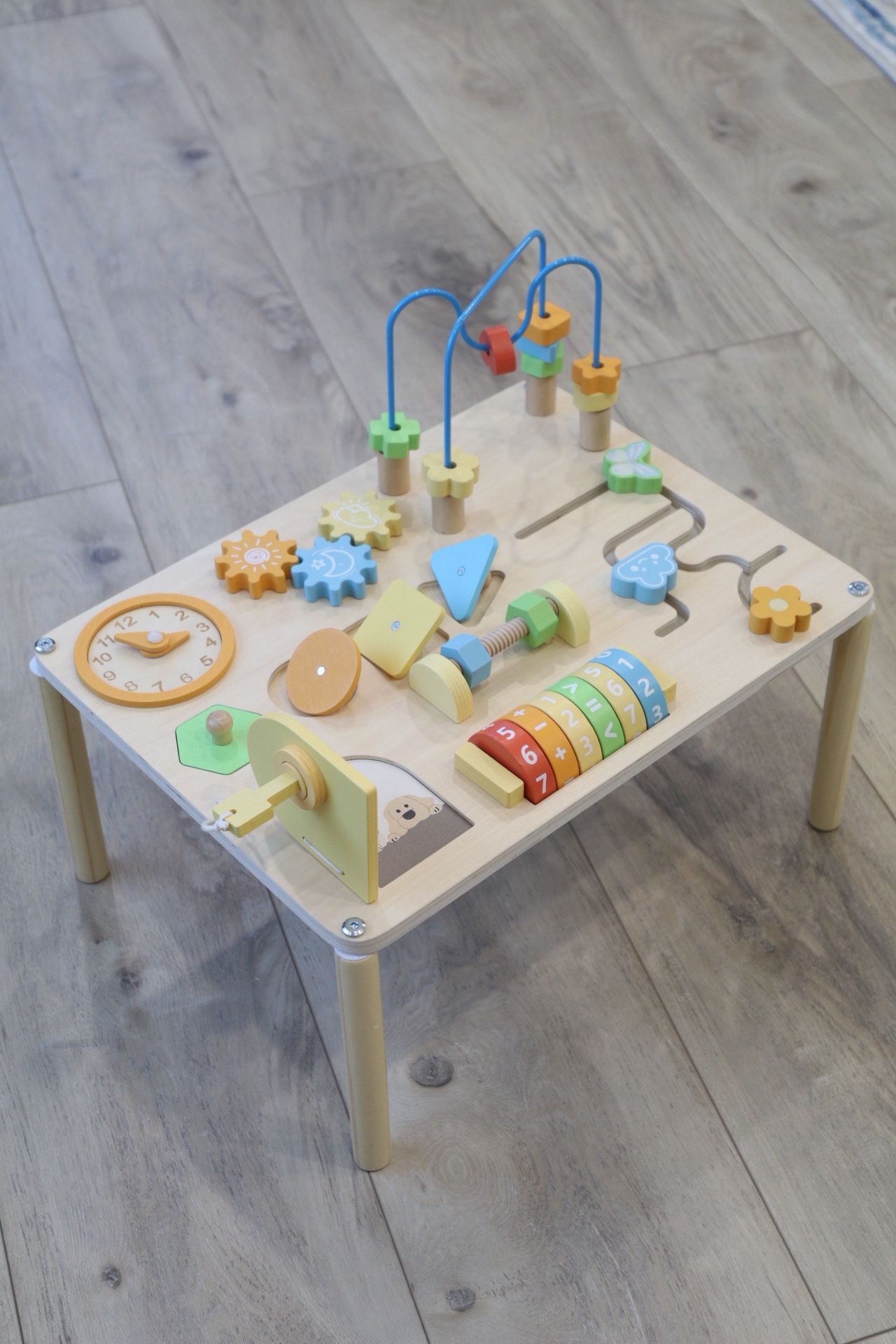 Wooden Montessori Activity Table for Toddlers β Educational Toy for 1-4 Year Olds, Motor Skills Learning Center, Gift for Boys & Girls