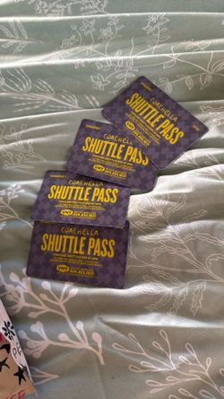 4 Shuttle Passes For Sale