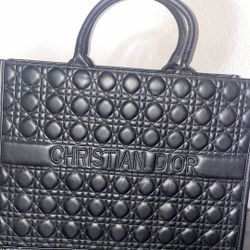 Dior quilted tote bag