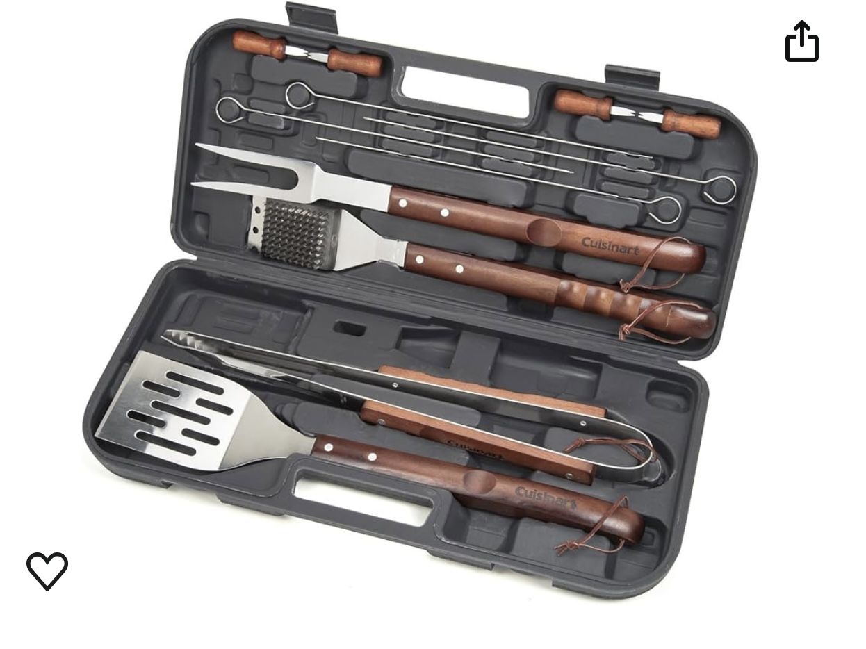 Cuisinart CGS-W13 Wooden Handle Tool Set, Black (13-Piece)