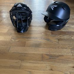 Batting Helmet and Catcher Mask