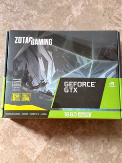 Flawless Zotac Gaming 1660 Super 6GB DDR6 Graphics Card