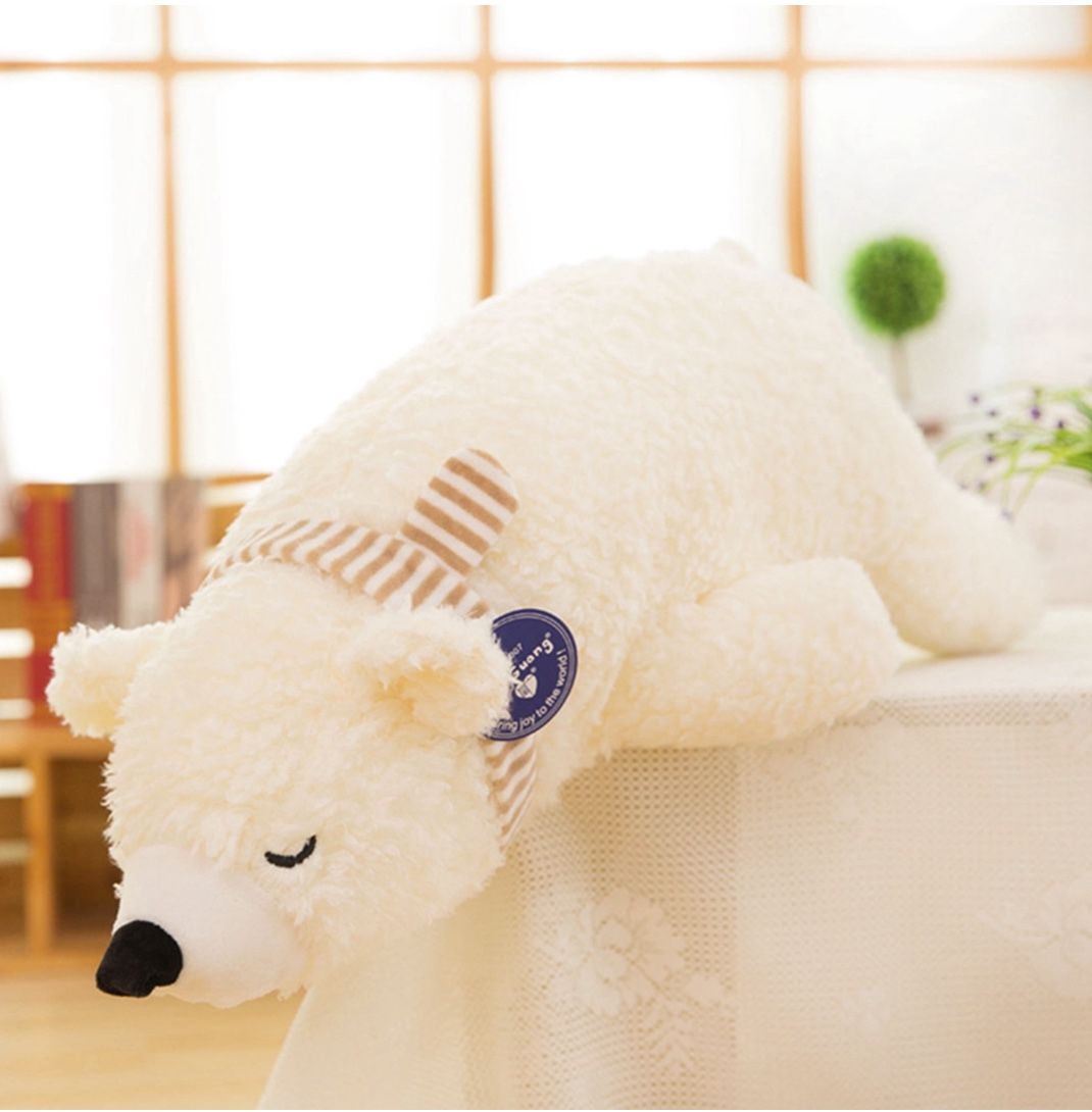 Cute Stuffed Plush Soft Polar Bear Plush Toy For Kid Adult