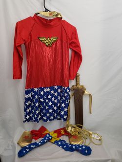 Wonder Woman Halloween Costume-Girls Large