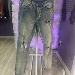 KSUBI Jeans Blue Distressed 