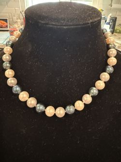 Vintage Multicolored Pearls14k
