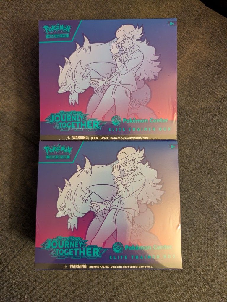 2x journey together Pokemon elite trainer box Pokemon center etb