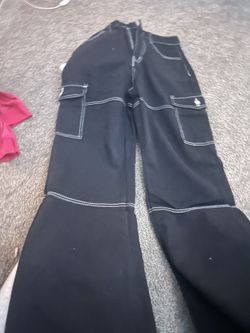 Black And White Cargo Pants