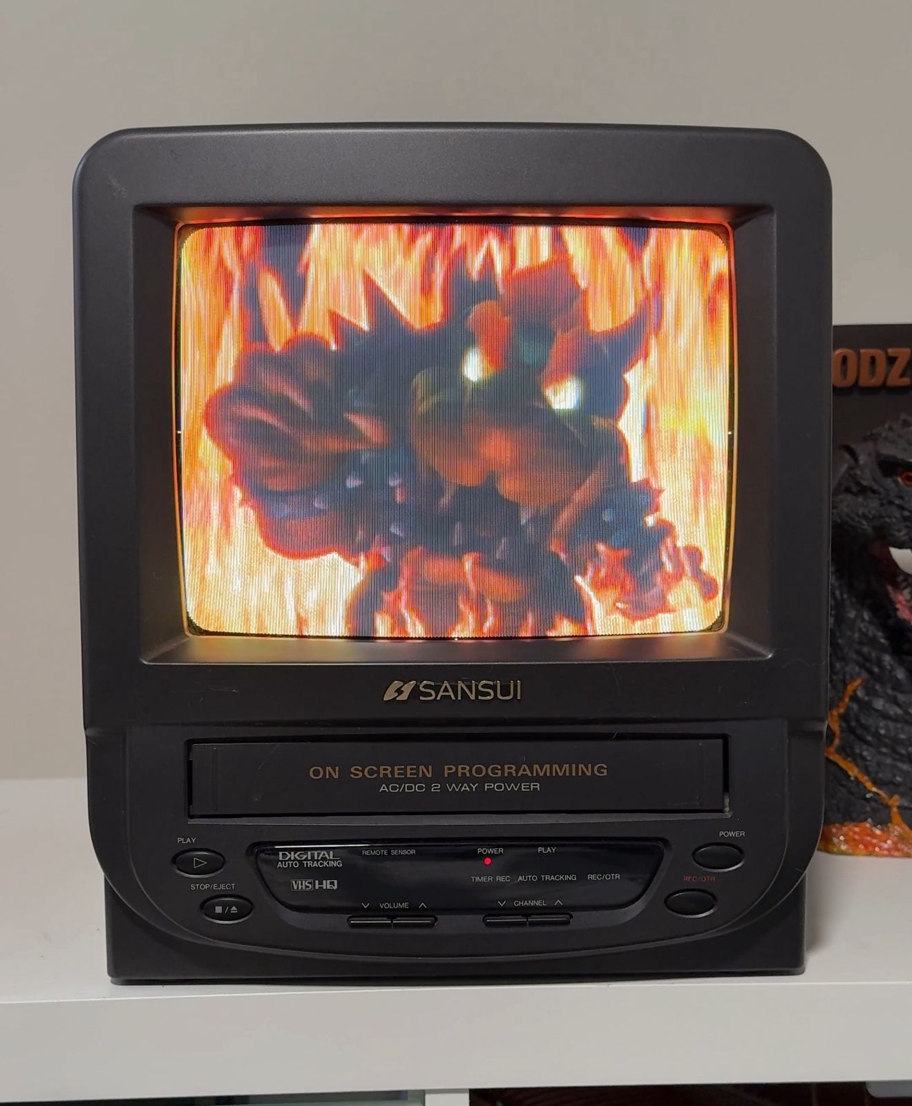 CRT Tv - Retro Gaming + VCR Sansui 