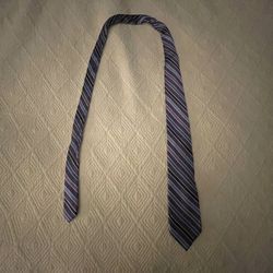Joseph Abboud Purple And Blue Striped Tie