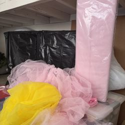 Unopened 20yrds Of Tulle Plus Table Tutu And Extra Tulle